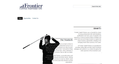 Desktop Screenshot of frontiercapital.lk